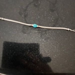 John Hardy turquoise and Diamond bracelet.  Excellent condition. 7 inches,